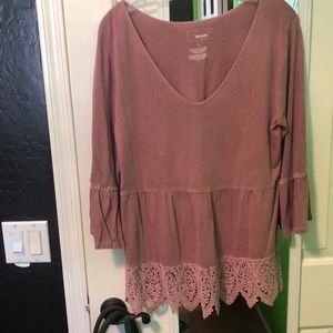Light plum blouse